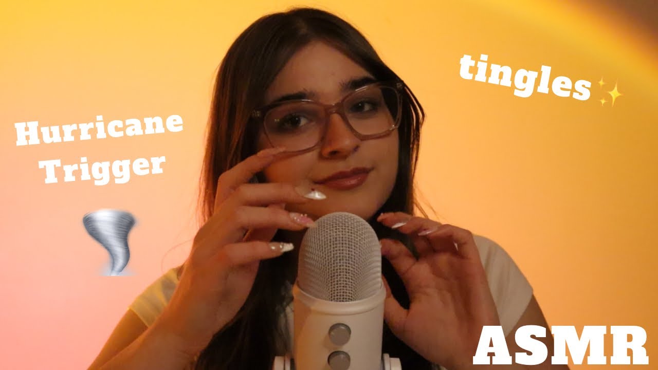 ASMR Hurricane Trigger | Shh shh, Fluffy Mic Scratching, Breathy Whispers & Hand Movements 🌀✨