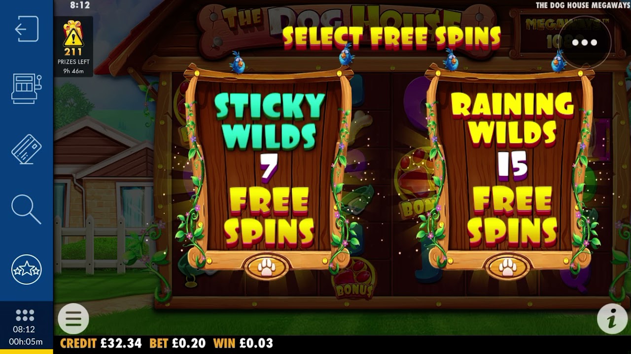 The dog house megaways free spins