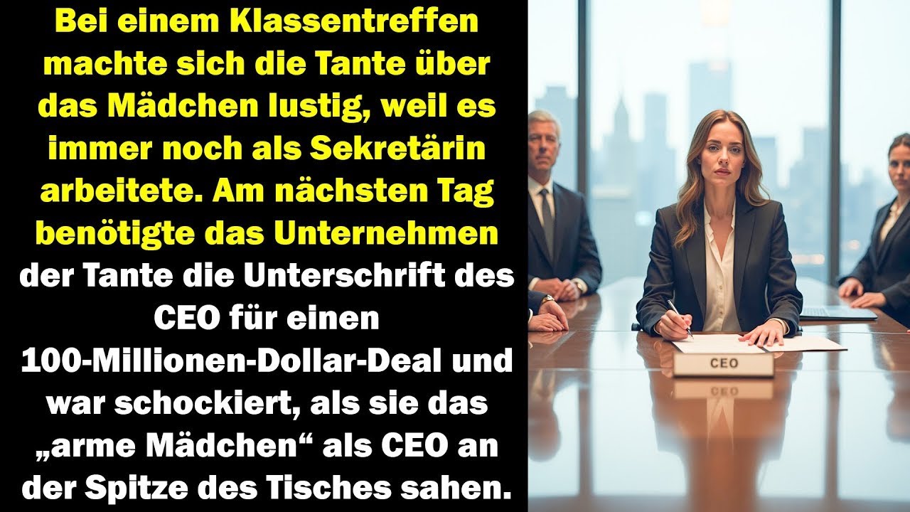 Die Tante verspottete sie als Sekretärin am nächsten Tag war sie CEO ihres Unternehmens