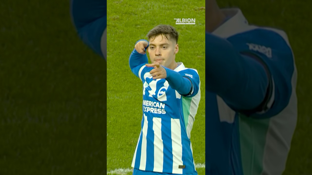 Tzimas Scores FIRST Premier League Goal! 🇬🇷🤩 #brightonandhovealbion #premierleague #stefanostzimas