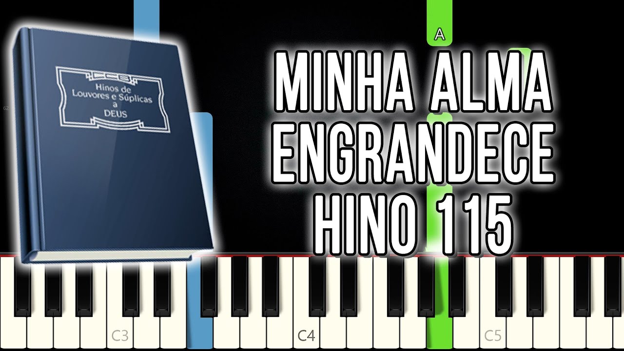 Hino 115 CCB - Minha Alma Engrandece | Versão Fácil | Piano e Teclado Tutorial