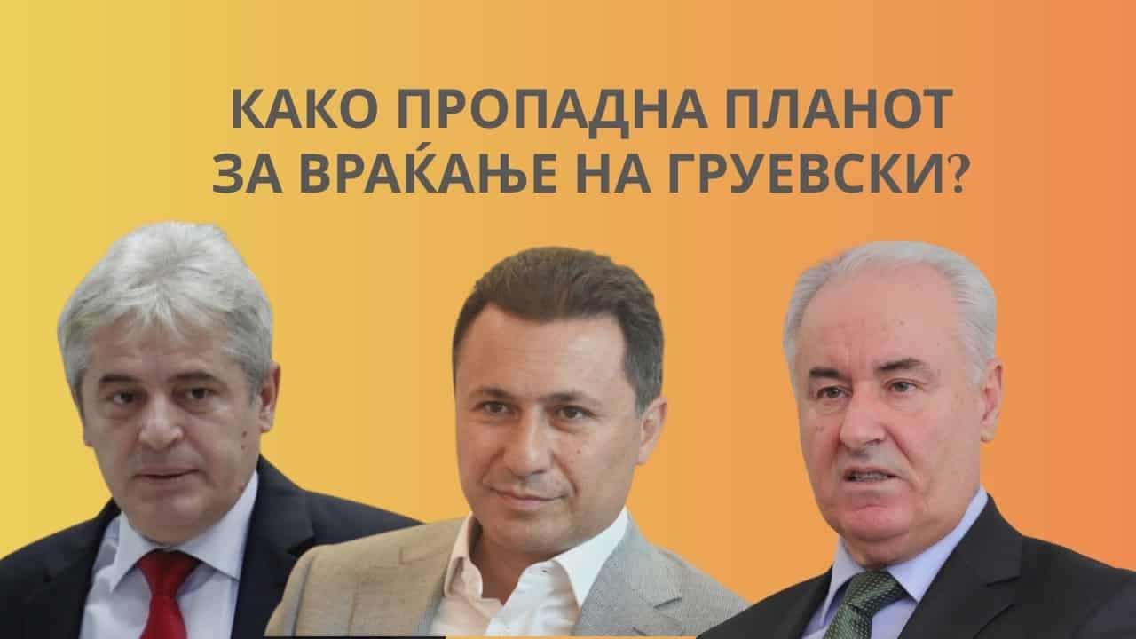 VO CENTAR Kako propadna planot za vrakjanje na Gruevski?