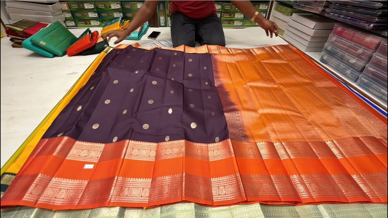 Chickpet Bangalore wholesale pure Silk sarees||Single saree courier available