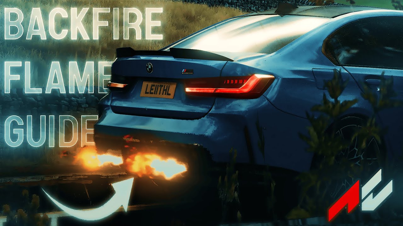 How to add BACKFIRE Flames for any car in Assetto corsa 🔥 | Antilag, Pops Flames tuning guide.