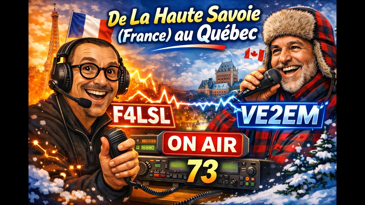 Contact Radio avec Le Quebec - VE2EM / F4LSL