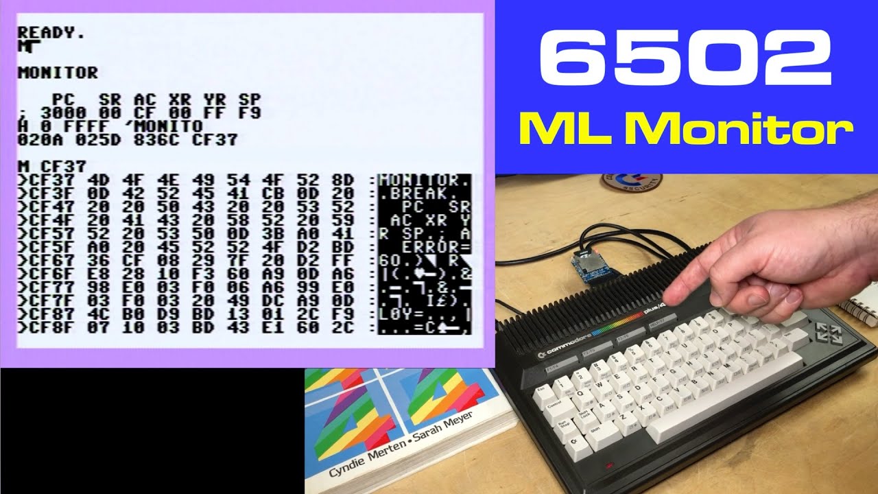 Как использовать монитор машинного языка 6502: TEDMON в Commodore Plus/4