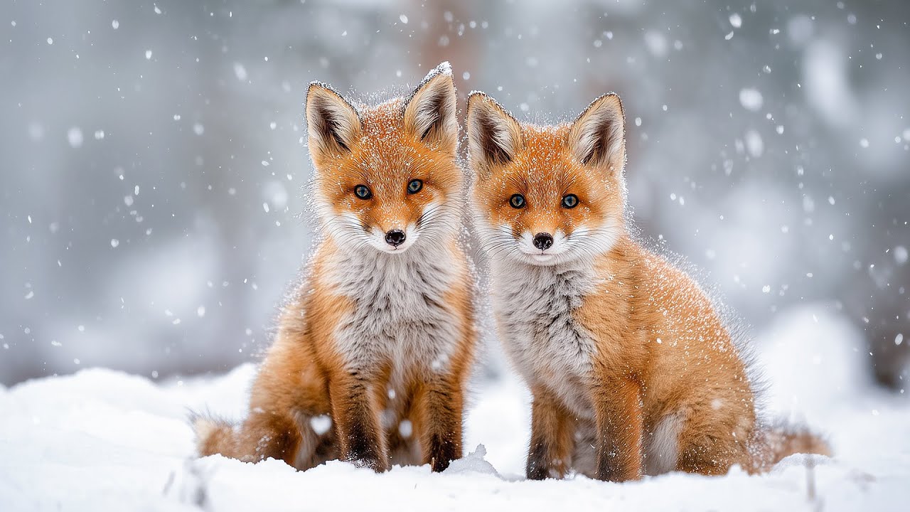 Snowy Wilderness ❄️ Wild Winter Nature & Piano Music for Deep Sleep, Stress Relief & Healing 🎹