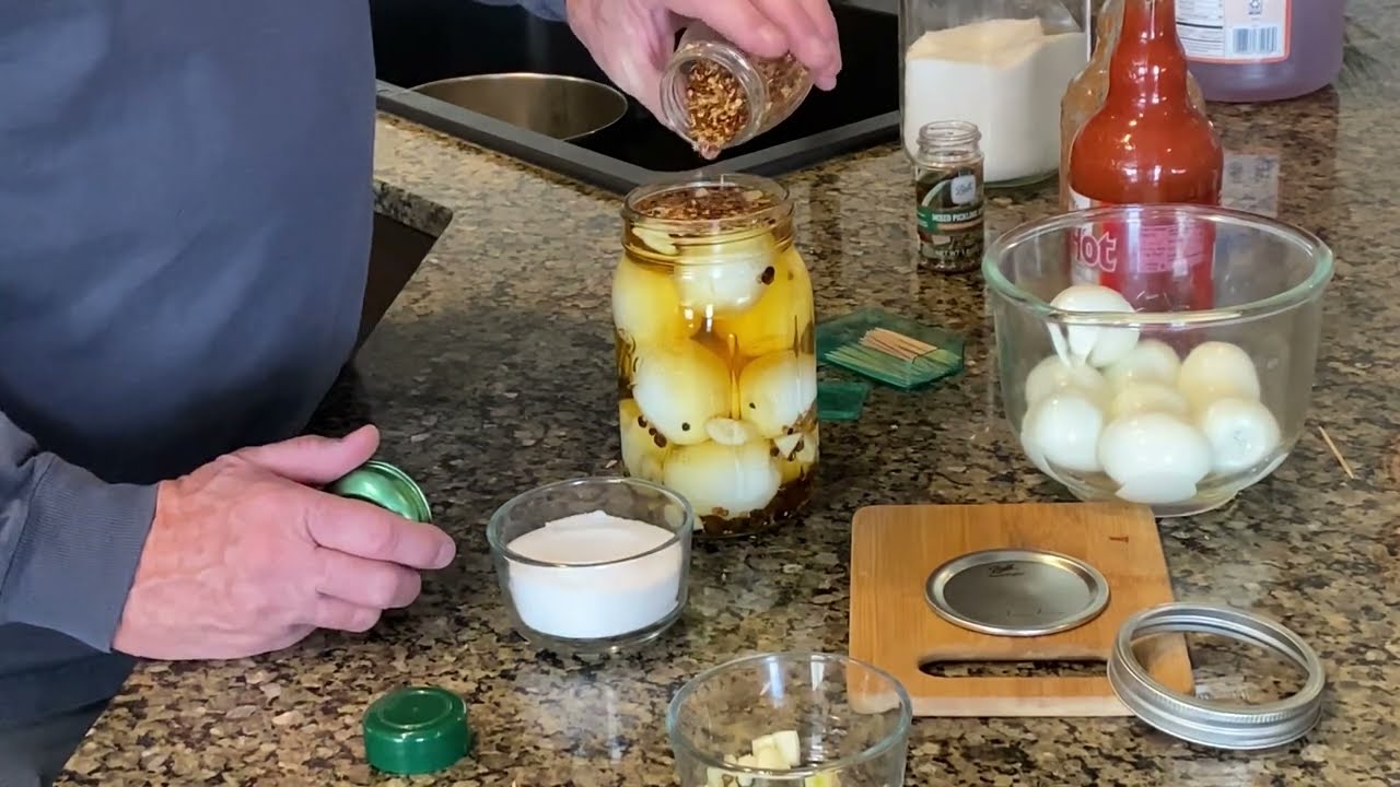 Pickled Eggs, Bar Room Style