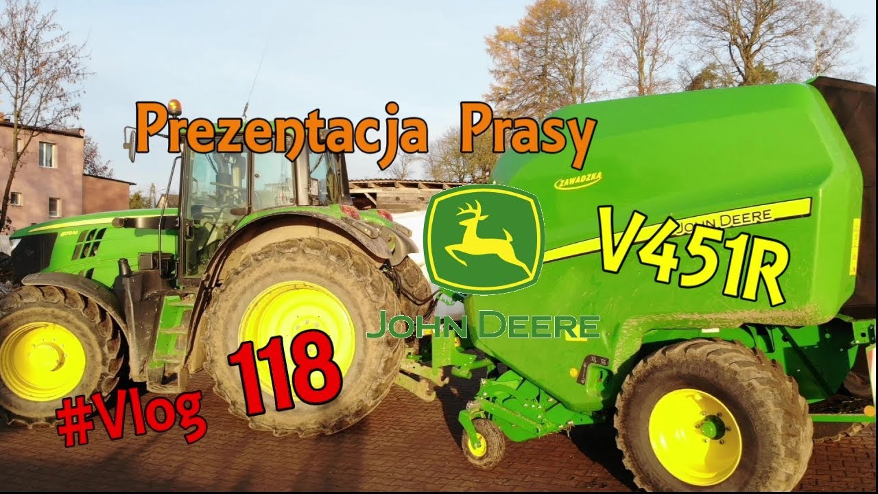 #Vlog118 Prezentacja Prasy Pasowej JohnDeere v451R! Kolejne testy przed zakupem #Rolnicy