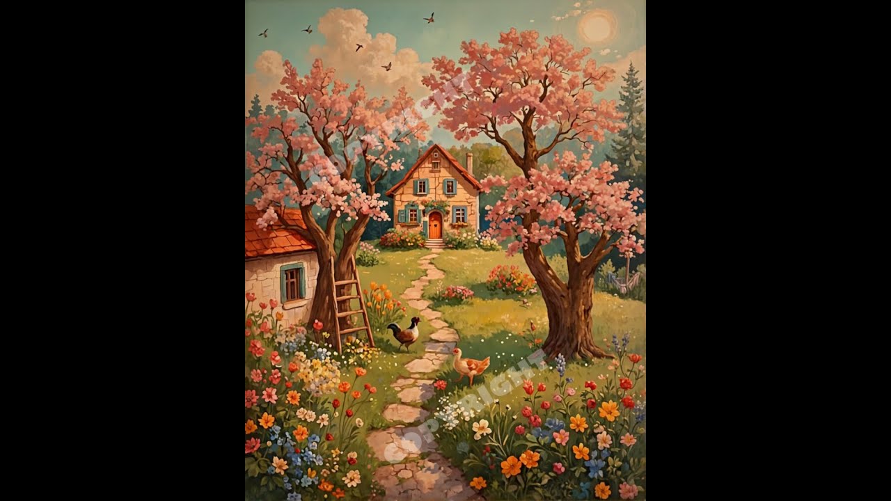 COZY GARDEN HOME ART PRINT