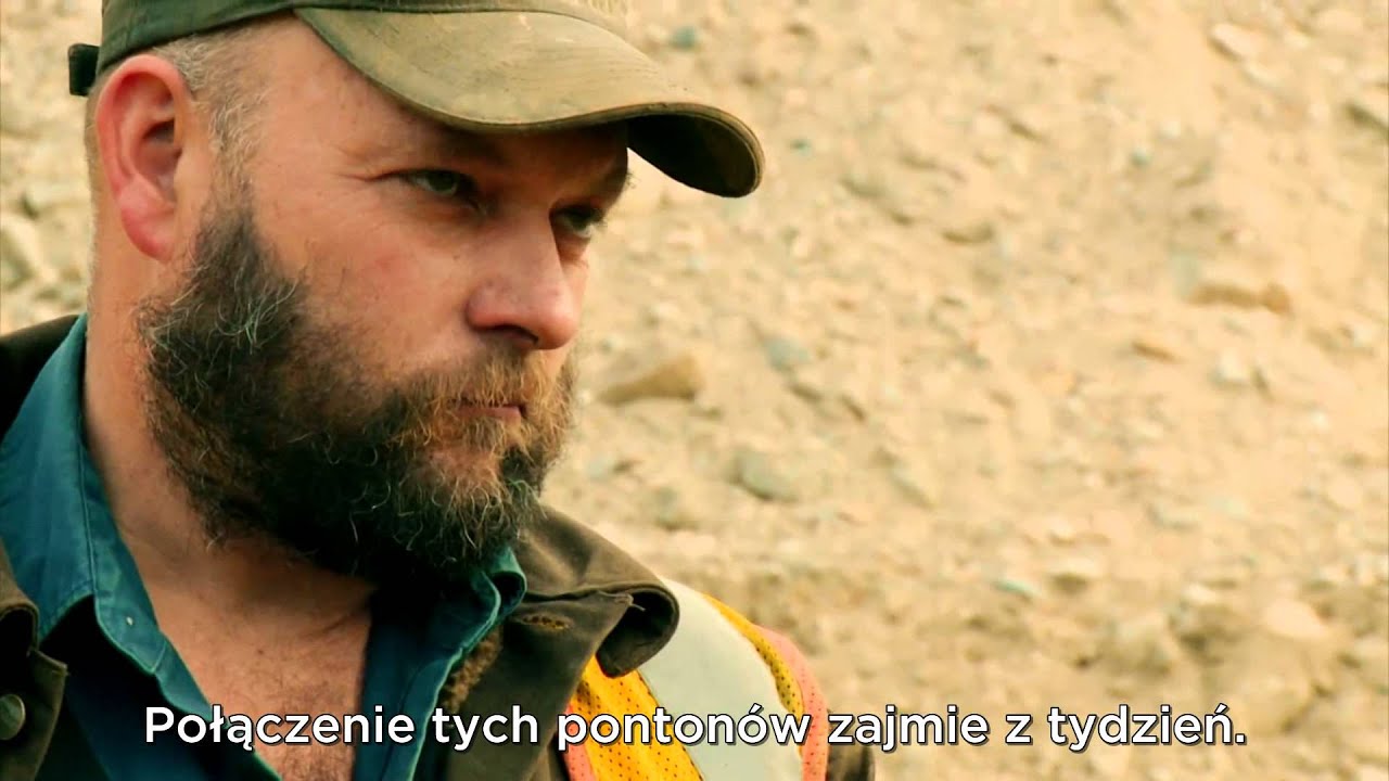 Rozstawianie pogłębiarki  - Gorączka złota - Discovery Channel
