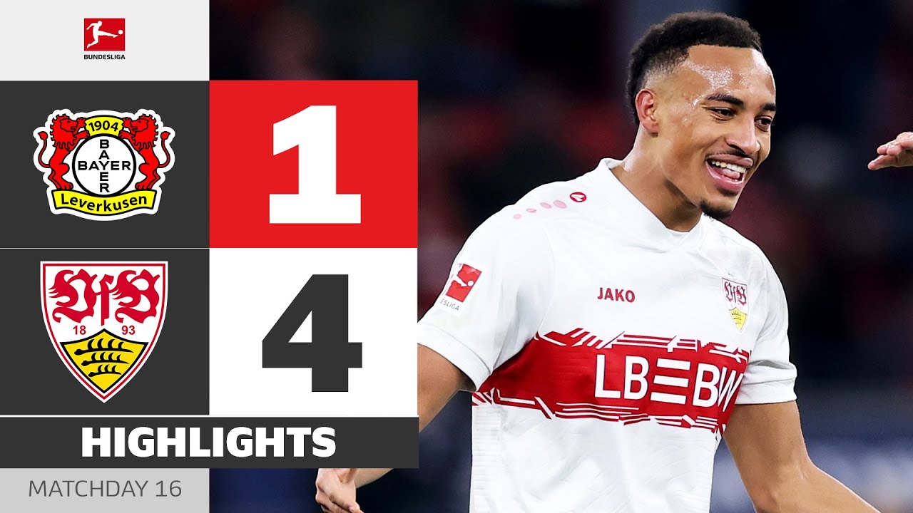4 (!) GOALS in First Half! | BAYER 04 LEVERKUSEN - VFB STUTTGART | Highlights | MD 16 &ndash; Bundesliga