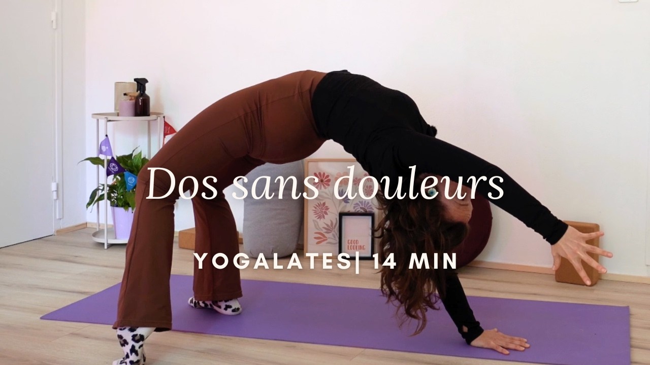 Yoga Pilates 14 min pour le dos | Améliorer la posture & soulager le mal de dos