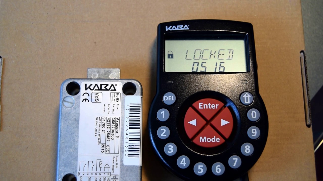 Tutorial - How to change Master code on a Kaba Axessor USB/IP Electronic Lock