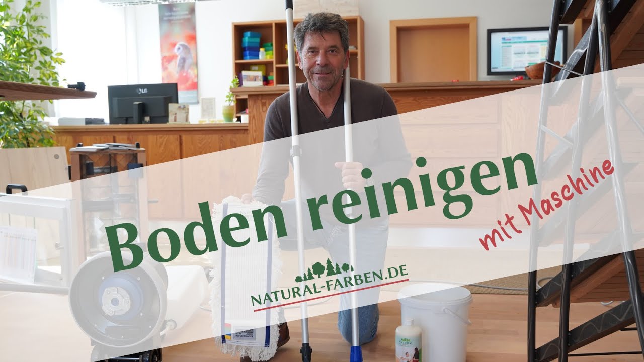 Boden auffrischen mit kleiner Maschine – Intensivreinigung mit Natural Naturfarben