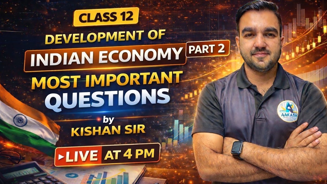 Class 12 Development of Indian Economy | Most Important Questions | Live by Kishan Sir | part 2