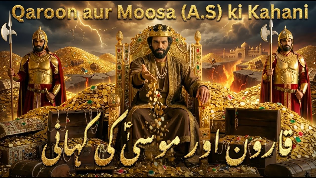 What Happened to Qarun’s Treasure? | Story of the World’s Richest Man | Qaron Aur Musa as Ka Waqia
