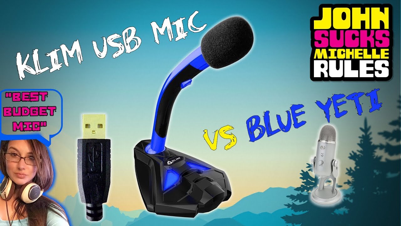 BEST CHEAP BUDGET USB GAMING MIC Under $30? KLIM vs Blue Yeti Audio Test, Voice Comparison, & Review