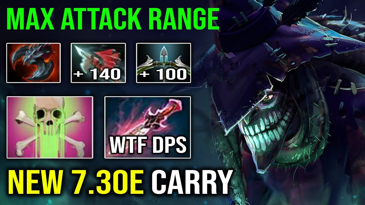 WTF is this HERO?? NEW 7.30e Carry Dazzle First Item Witch Blade + Satanic Max Attack Range Dota 2