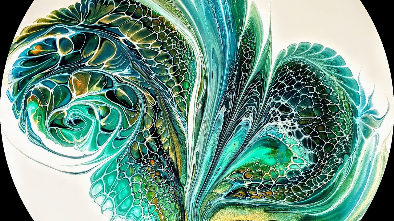 'Mariana' ~ Beautiful Acrylic Pour ~ Modified Bloom Swipe ~ #TLP ~ Fluid Art (112)