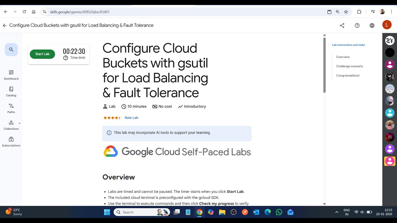 Configure Cloud Buckets with gsutil for Load Balancing & Fault Tolerance || Easy Lab Solution