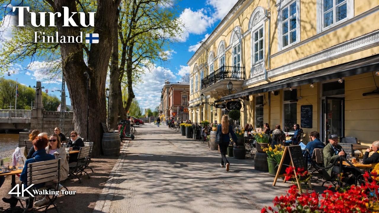 Turku, Finland Summer Walking Tour 🇫🇮 | Explore Finland&rsquo;s Oldest City in 4K