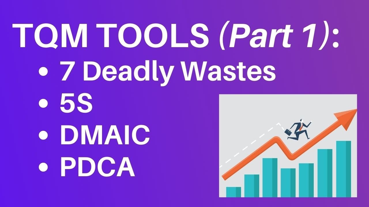 TQM Tools Part 1: 7 Deadly Wastes, 5S, DMAIC and PDCA