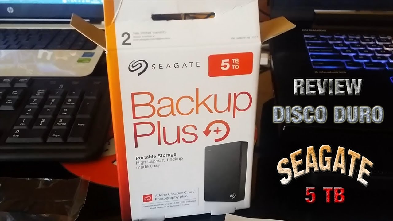 Disco Duro SEAGATE Backup Plus 5 TB Portable✔ Review [Unboxing]