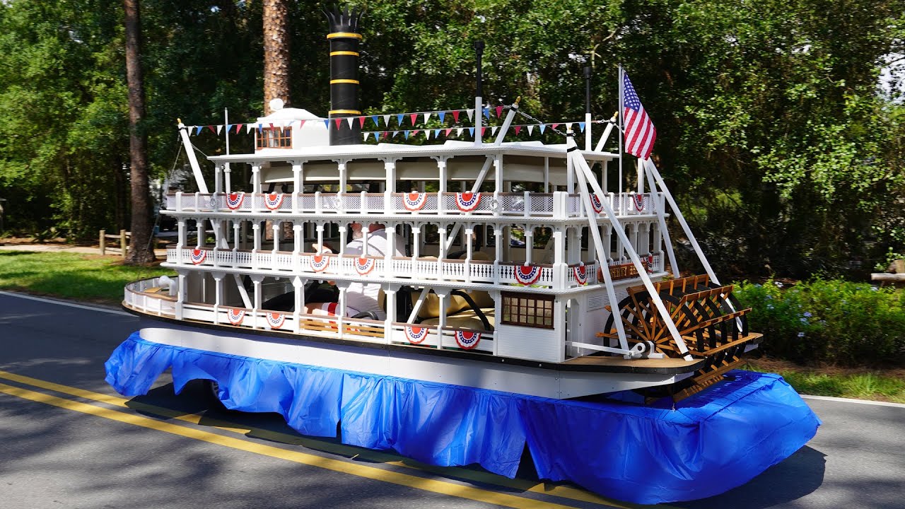 Disney's Fort Wilderness Resort - Fourth of July Golf Cart Parade 2023 - Over 150 Patriotic Carts
