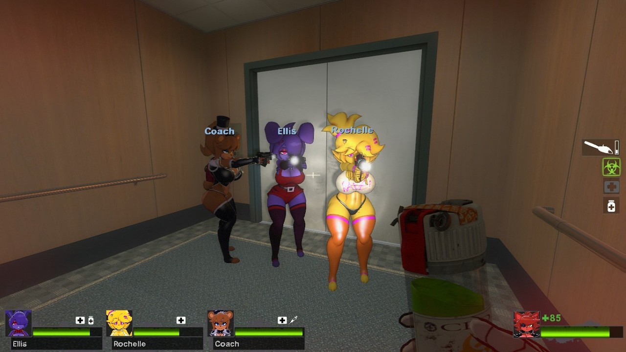 The female versions of FNAF are spaced out and are known as Left 4 Dead 2 Level 1