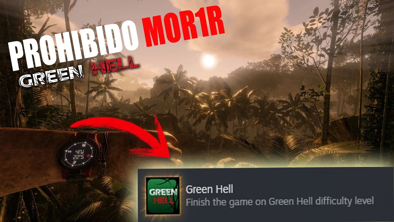 Completando GREEN HELL🔥​ en M&Aacute;XIMA dificultad | Logros de STEAM curiosos en GREEN HELL