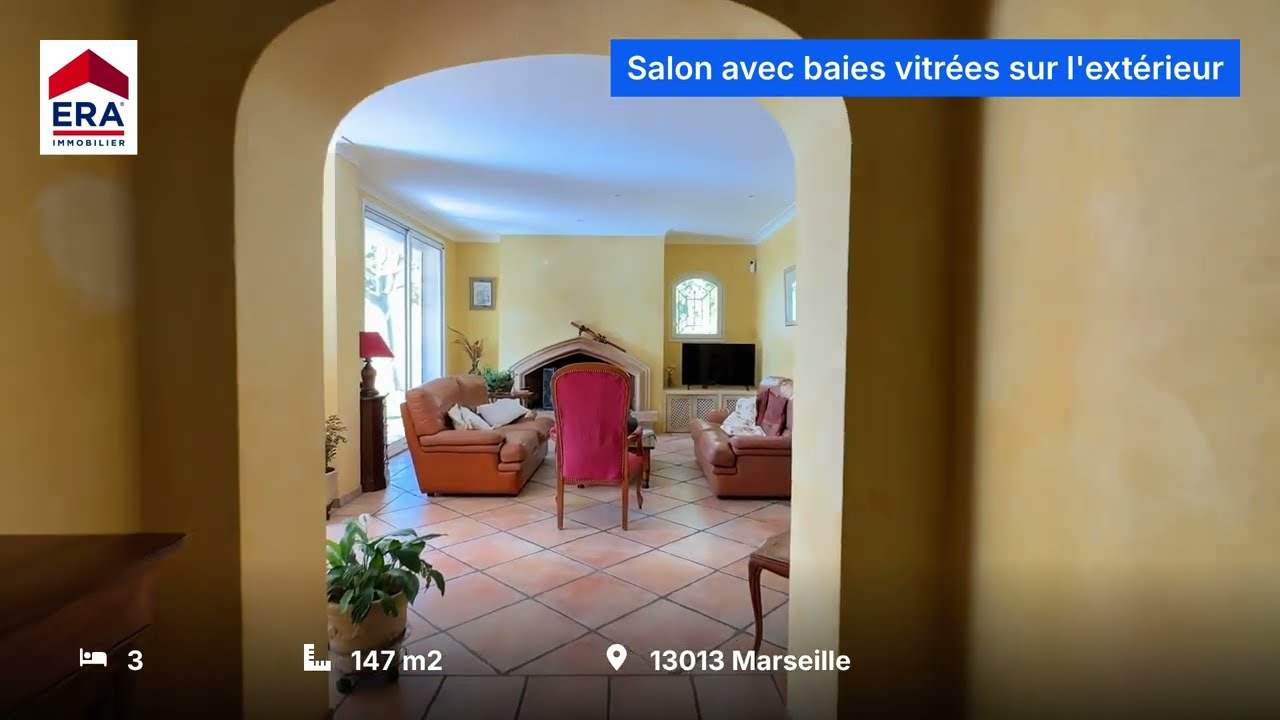 Maison 147 m² sur parcelle de 1000 m² env. 13013 Limite Château-Gombert