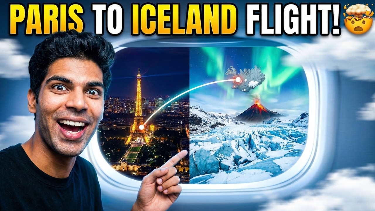 Flying First time from Paris to Iceland on a BUDGET | Journey to Artic Circle 2025 | हिंदी में