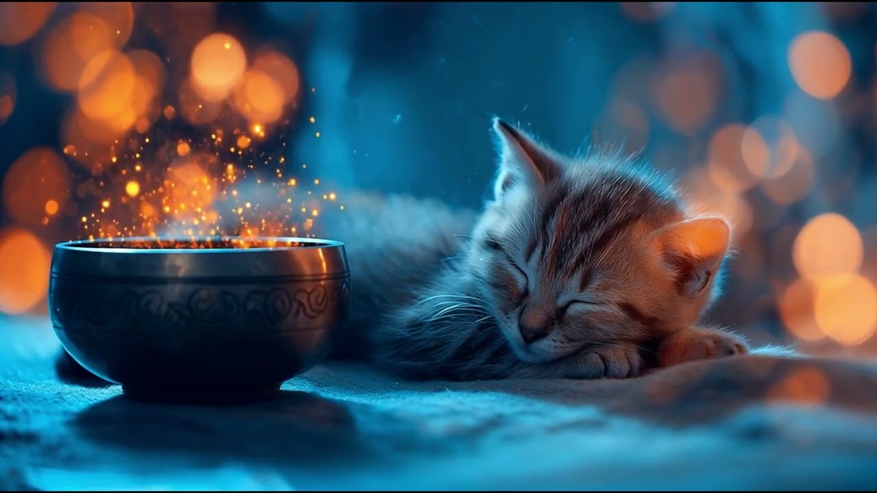 🌌 Cat Sleep Music 3 Hours | Starlight Piano for Cat Naps | Quiet Night