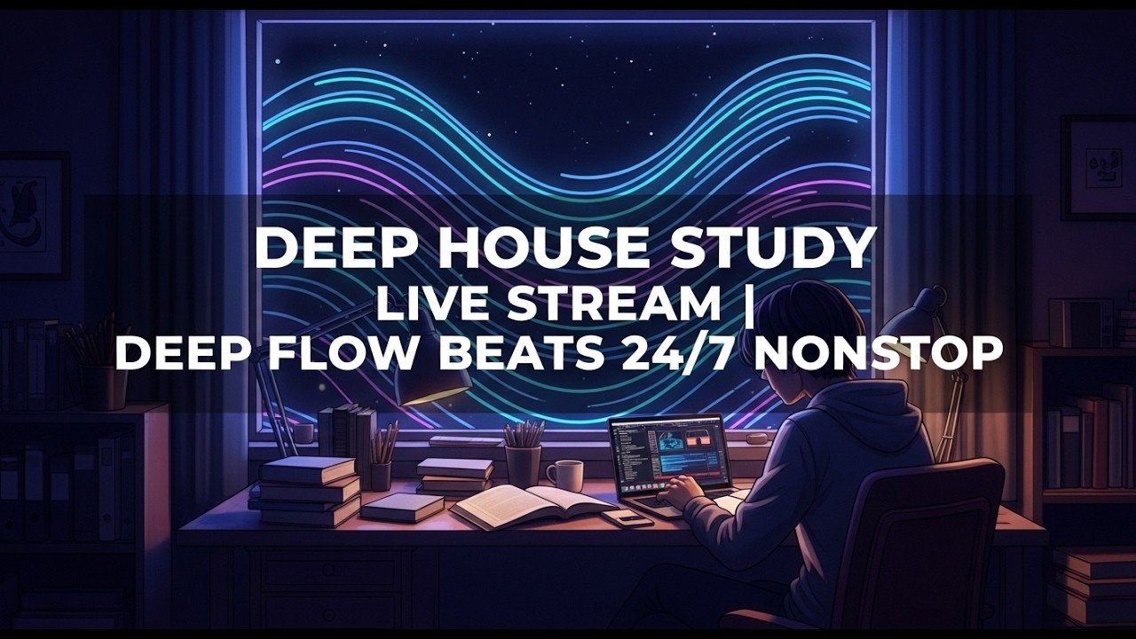 📚 Deep House Study Live Stream | Deep Flow Beats 24/7 Nonstop - DeepWave ID