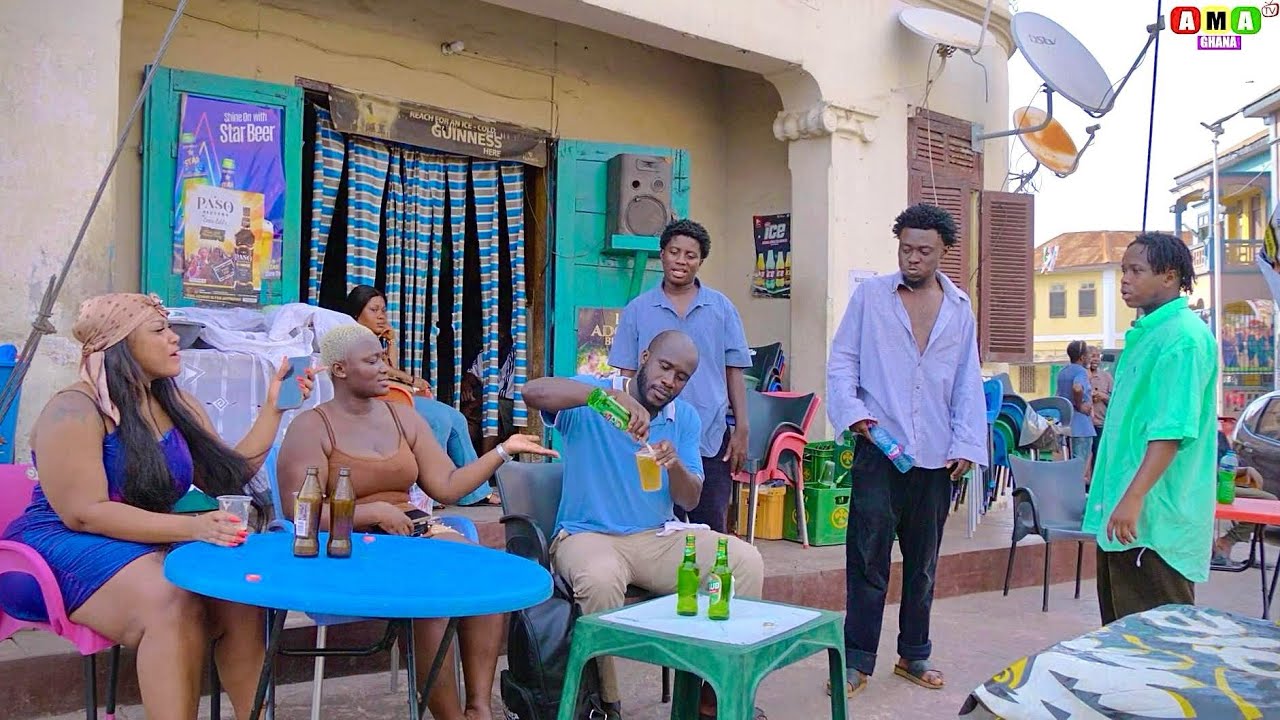 AKABENEZER FOUND IN THE BEER 🍺 BAR CHILLING WITH THE BIG GIRLS WITH STOLEN MONEY💰🙈ft KYEKYEKU,39,40😂