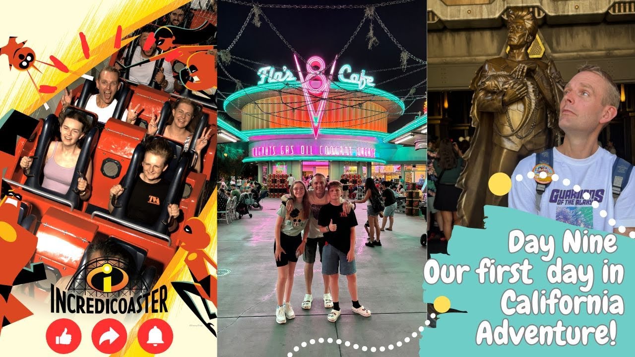 California vlogs | Our first day in DISNEY CALIFORNIA ADVENTURE | Cars Land, Avengers Campus & more🎡