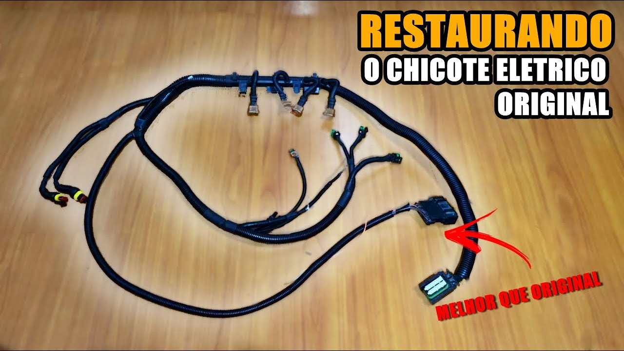 MODIFICANDO O CHICOTE ORIGINAL DO UNO PRA FAZER O COFRE LIMPO - REFORMANDO CARRO EM CASA