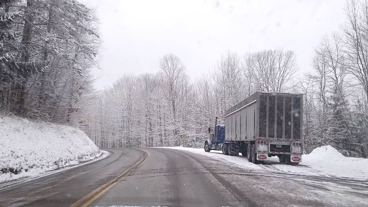 🇺🇸 DRIVING IN WINTER | WEST MARYLAND WISP RESORT
