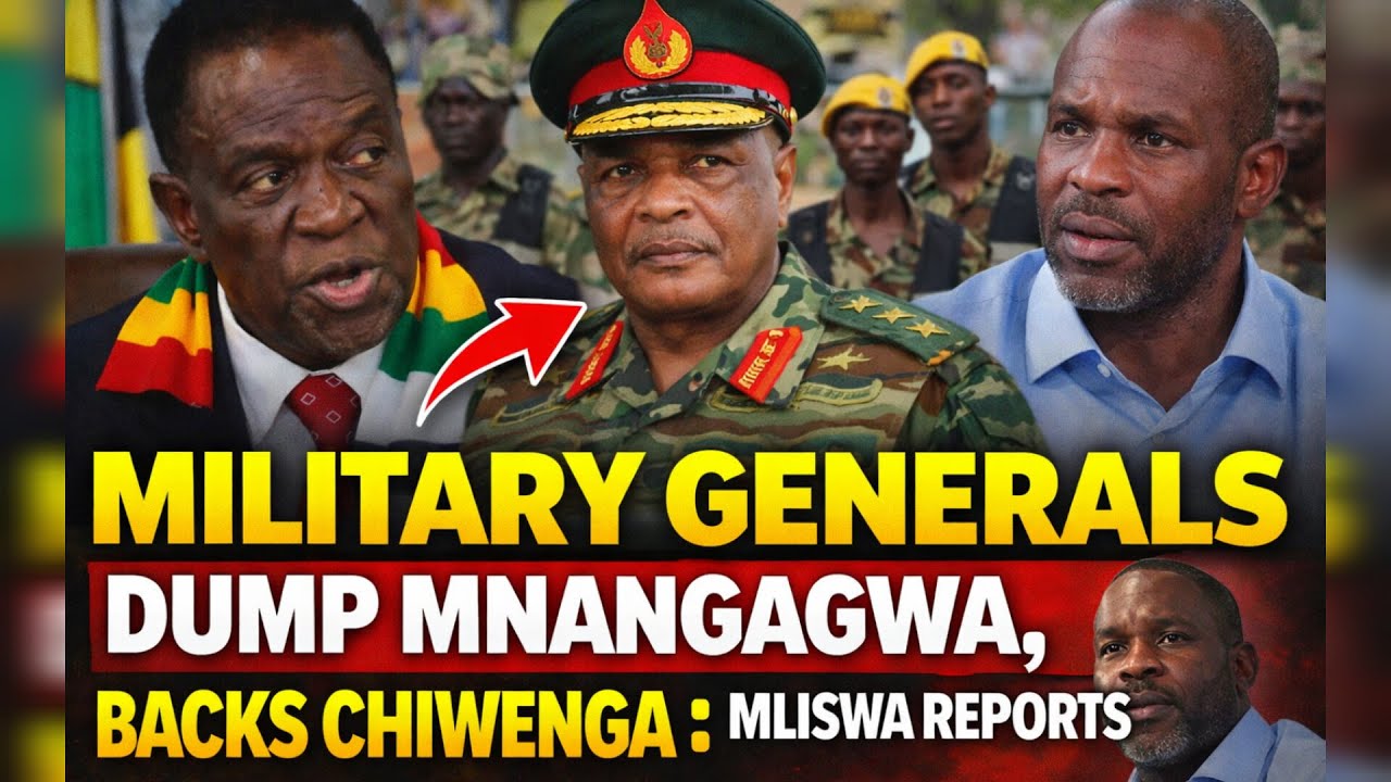 ZIMBABWE MILITARY GENERALS DUMP MNANGAGWA, NOW REPORTS TO GENERAL CHIWENGA | MLISWA REPORTS