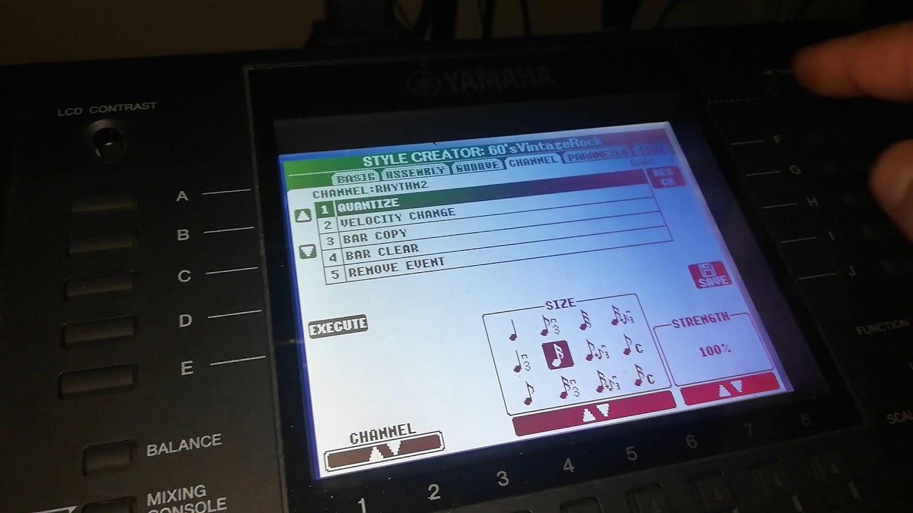 Yamaha a2000 ritim yazmak