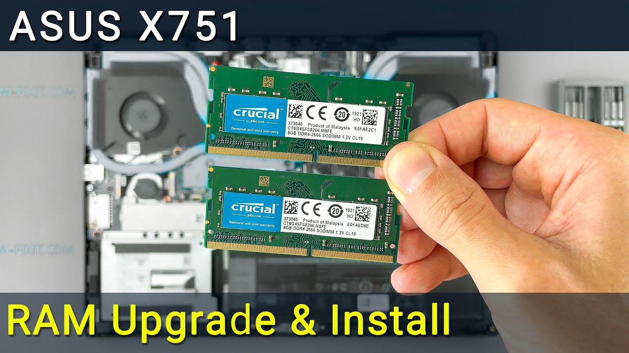 Обновление и установка оперативной памяти Asus X751