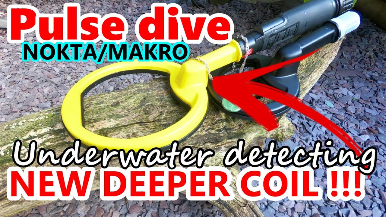 BIGGER COIL! NOKTA/MAKRO PULSE DIVE, UNDERWATER DETECTOR  *** NEW COIL EXTRA DEPTH***