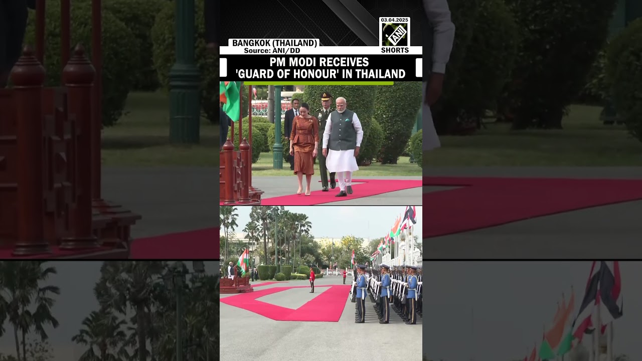 PM Modi receives ceremonial welcome, Guard of Honour in Bangkok