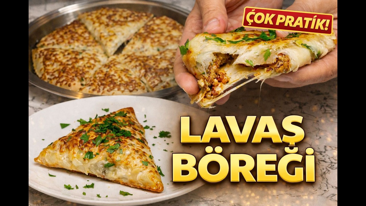 Hazır Lavaşla 10 Dakikada Efsane Börek 😍- Crispy Minced Meat Triangle Borek