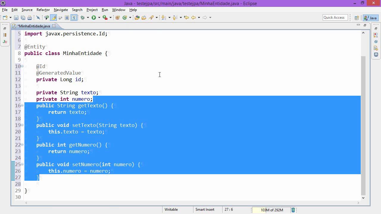 Criando um projeto JPA/Hibernate + HSQLDB usando Eclipse e Maven