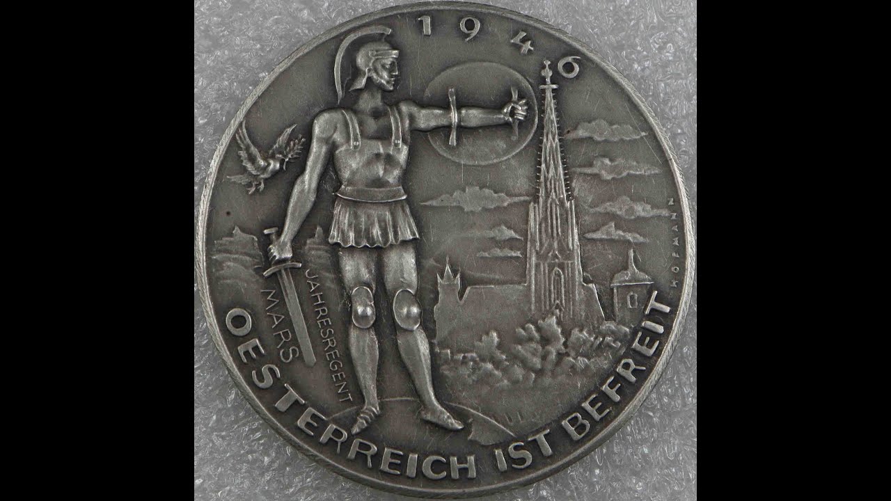 &Ouml;sterreich 1946 Kalendermedaille M&uuml;nze Wien @draganrajin @coincombinat