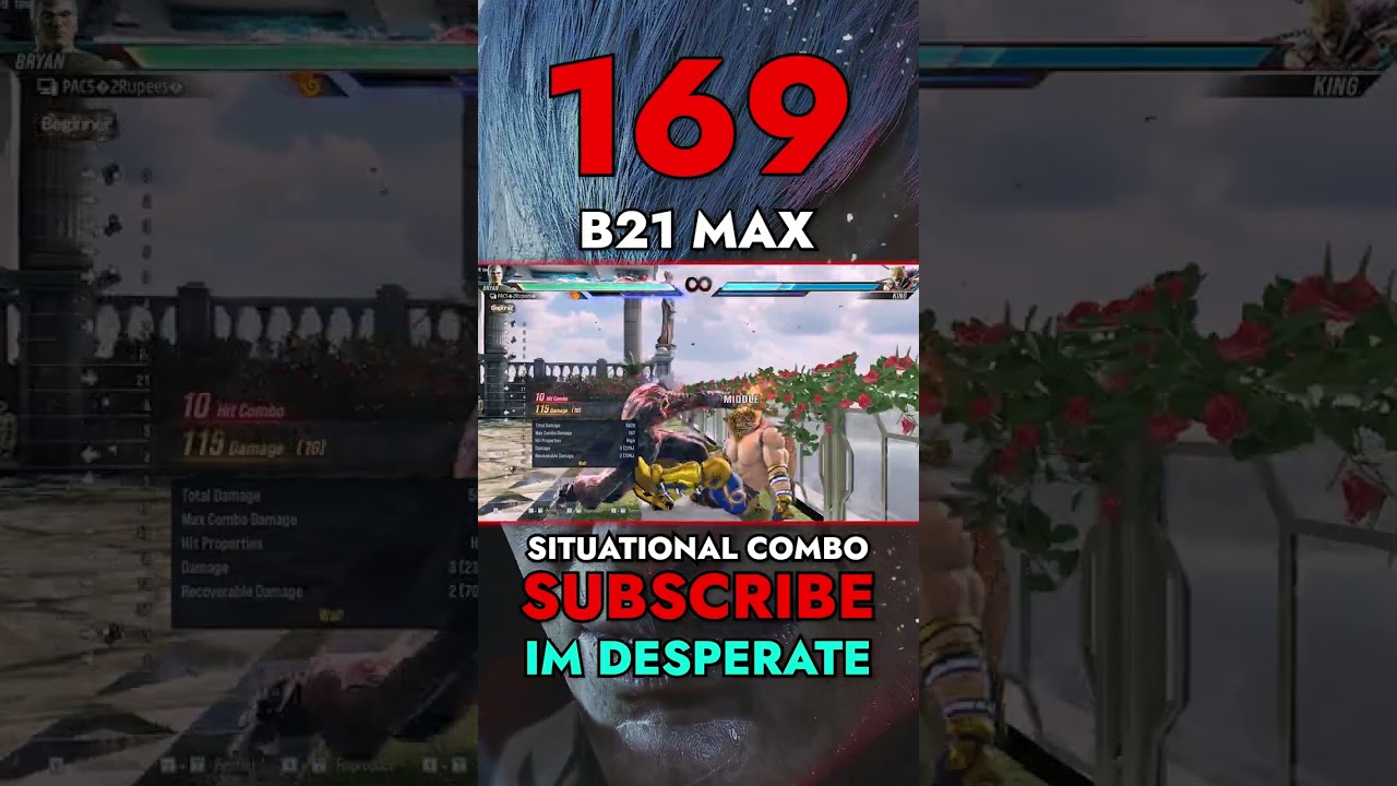 Bryan HARDEST B21 Situational MAX Damage Combo | TEKKEN 8