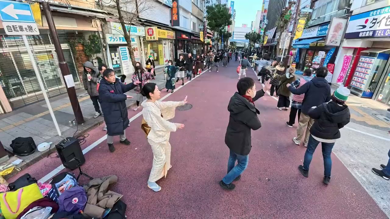 【さくら音頭】（木津茂利木津かおり）　ハウディモール盆踊り29　2026年1月25日　千葉県柏駅東口