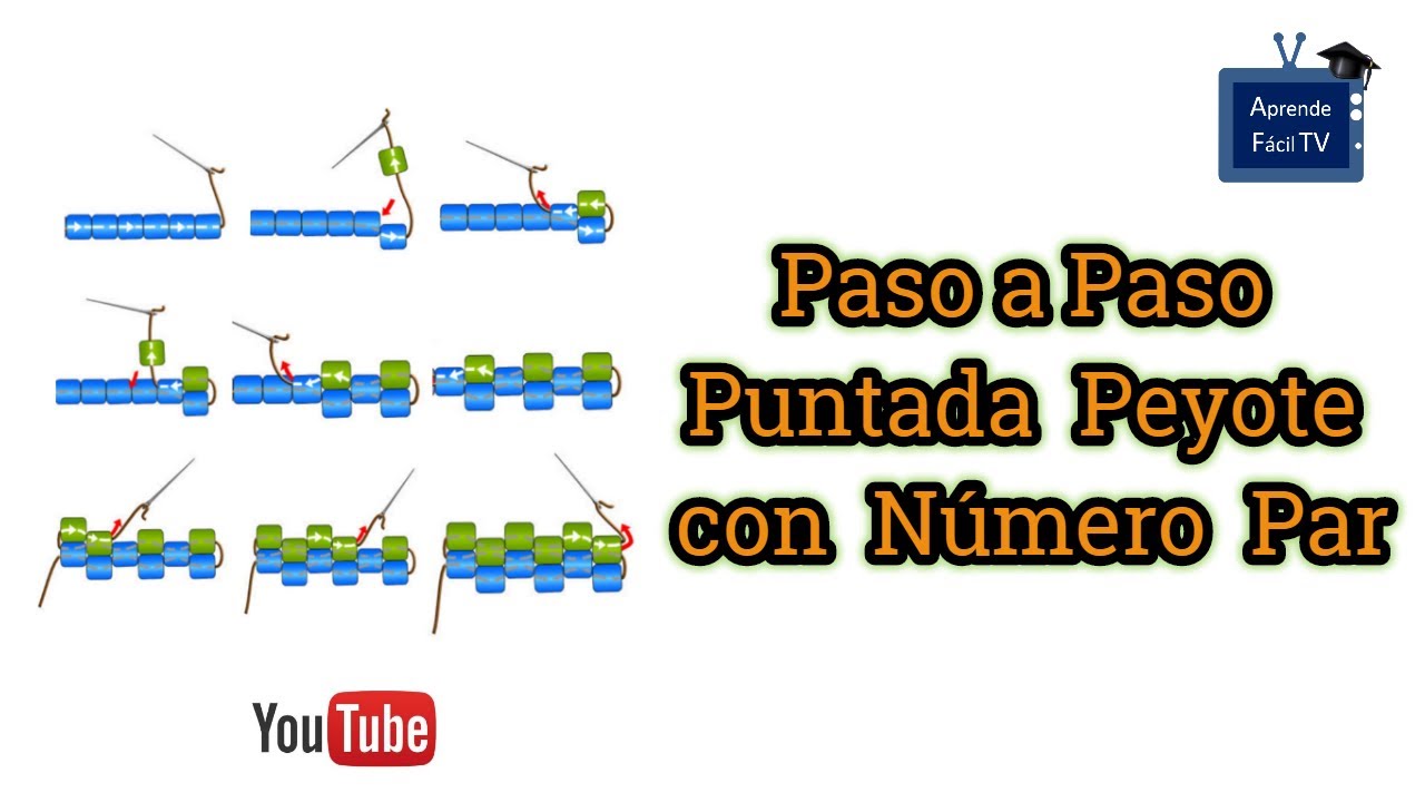 👧 PEYOTE CON NUMERO PAR 😮 TECNICA BÁSICA PARA TEJER MIYUKI Y MOSTACILLA🤗 [Paso/Paso]